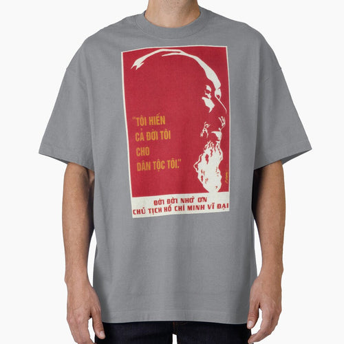 "I Give My Whole Life To My People" Old Vietnam Ho Chi Minh by retroposters Unisex , , , Long Sleeve Tee