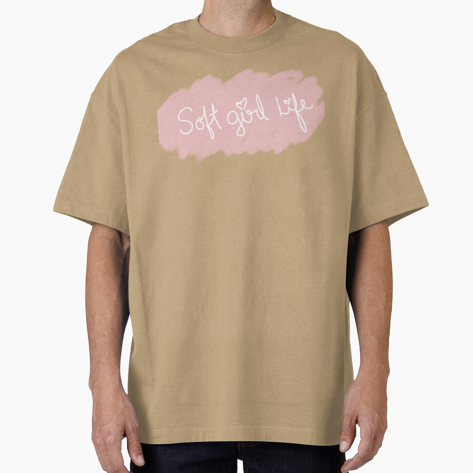 Soft Girl Life text by MY HAPPY PLACE Unisex , , , Long Sleeve Tee