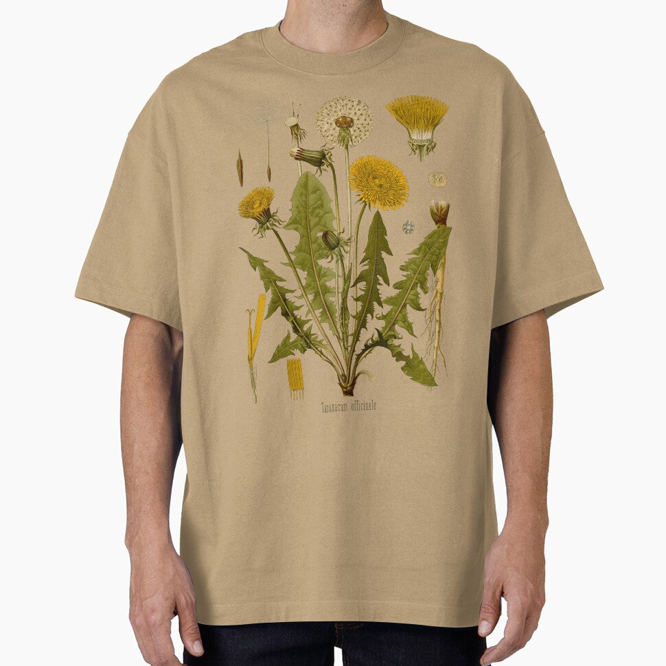 DANDELION Antique botanical illustration by FLIP-original Unisex , , , Long Sleeve Tee