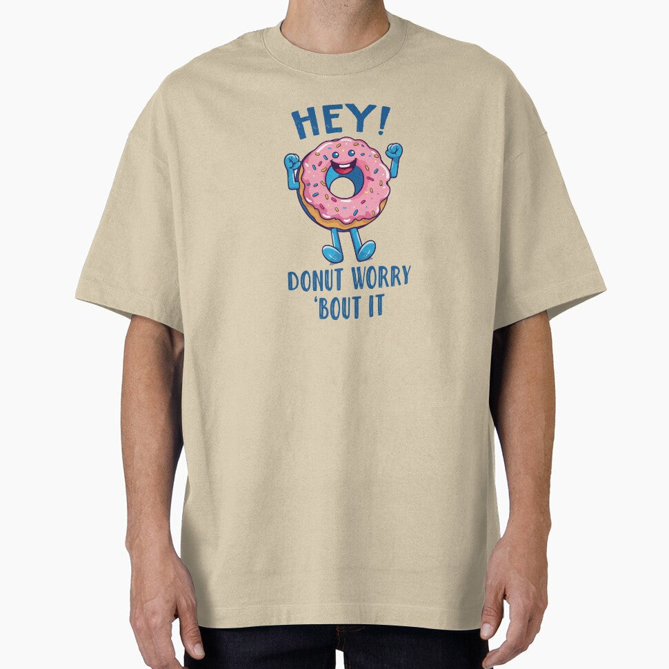 Hey! Donut Worry About it Donut Pink Sprinkles Cute Positive Happy Donut Funny Donut Lover by EmilyFNM3D