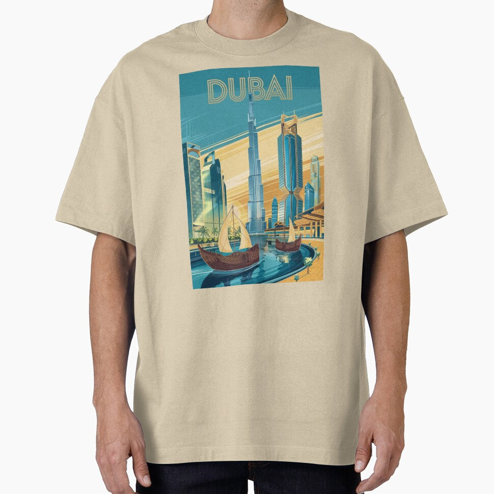 Dubai Vintage Travel Poster by TravelerRat