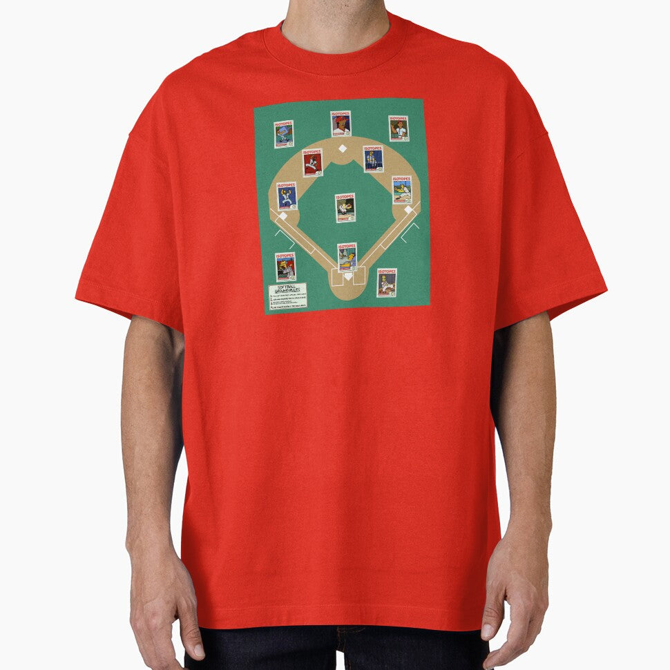 Isotopes Softball Starting 9 Card Collection by Bored Imagination Unisex , , , Long Sleeve Tee