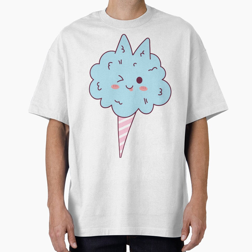 Cotton Candy Winking Mascot Cartoon by ArtStudioUA