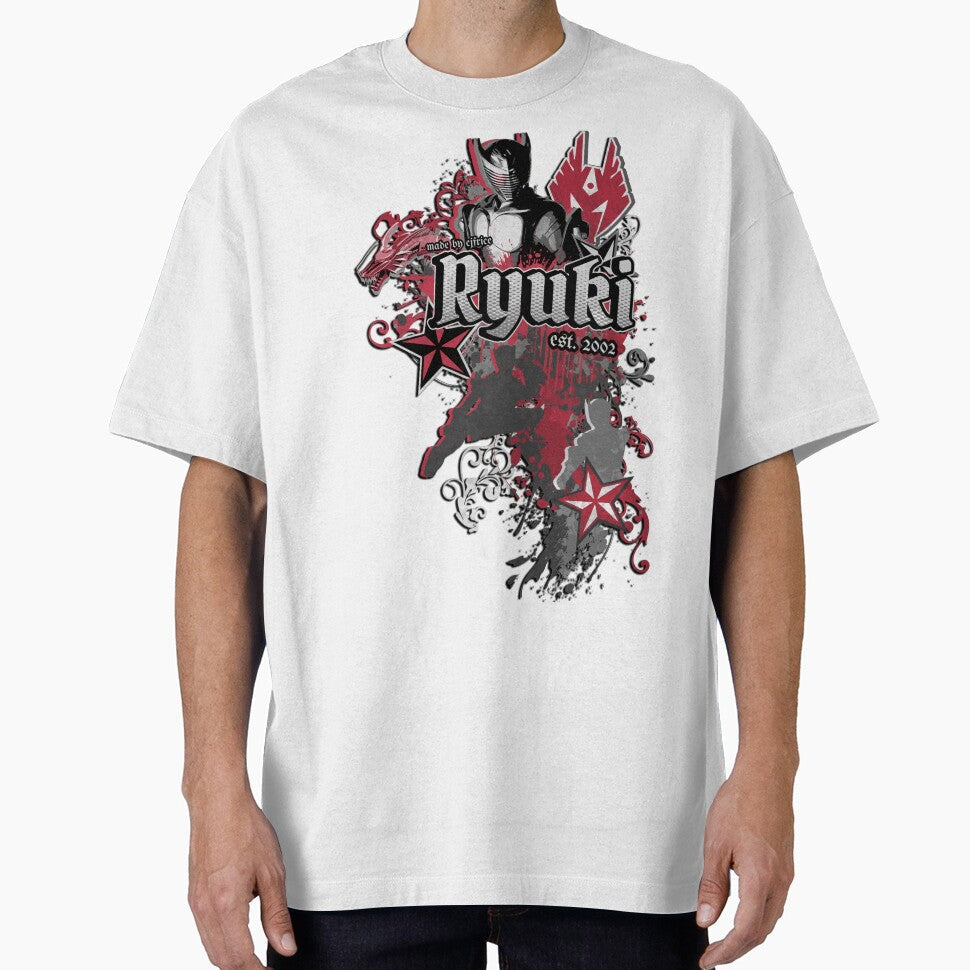 Kamen Rider Ryuki "Street Style" Design by CJFrice Graphics Unisex , , , Long Sleeve Tee
