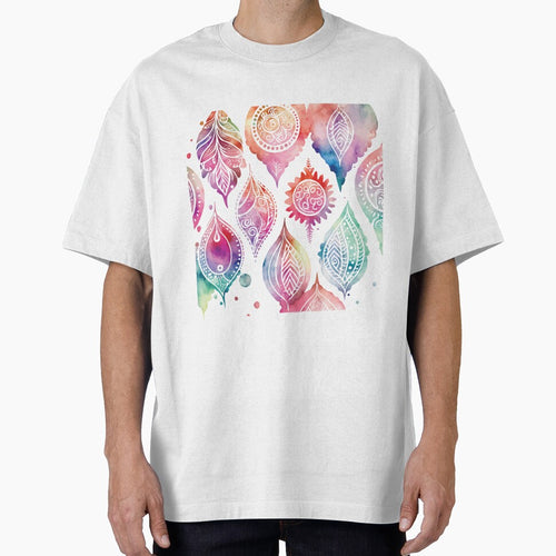 A Bohemian Feather Pastel Watercolor Print - Boho Chic Patterns by GVRDesign