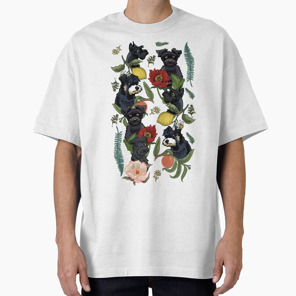 Botanical and Black Schnauzer by Huebucket