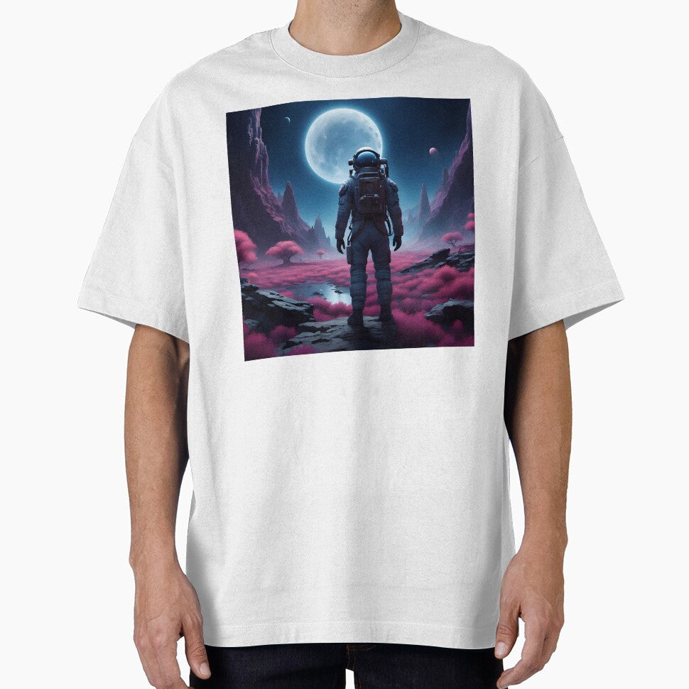 The Lone Astronaut - One Small Step by nocturnAIArt