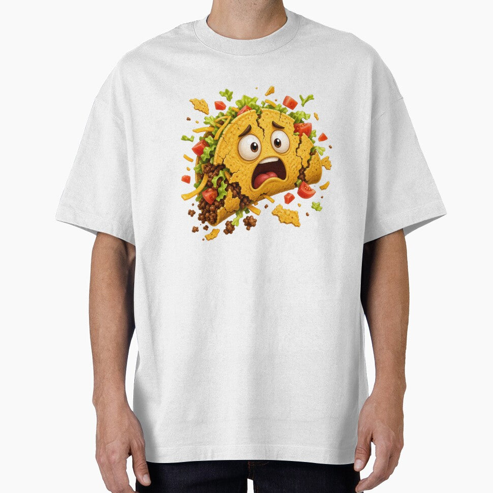 Scared Taco Falling Apart Cartoon by jgvisualarts