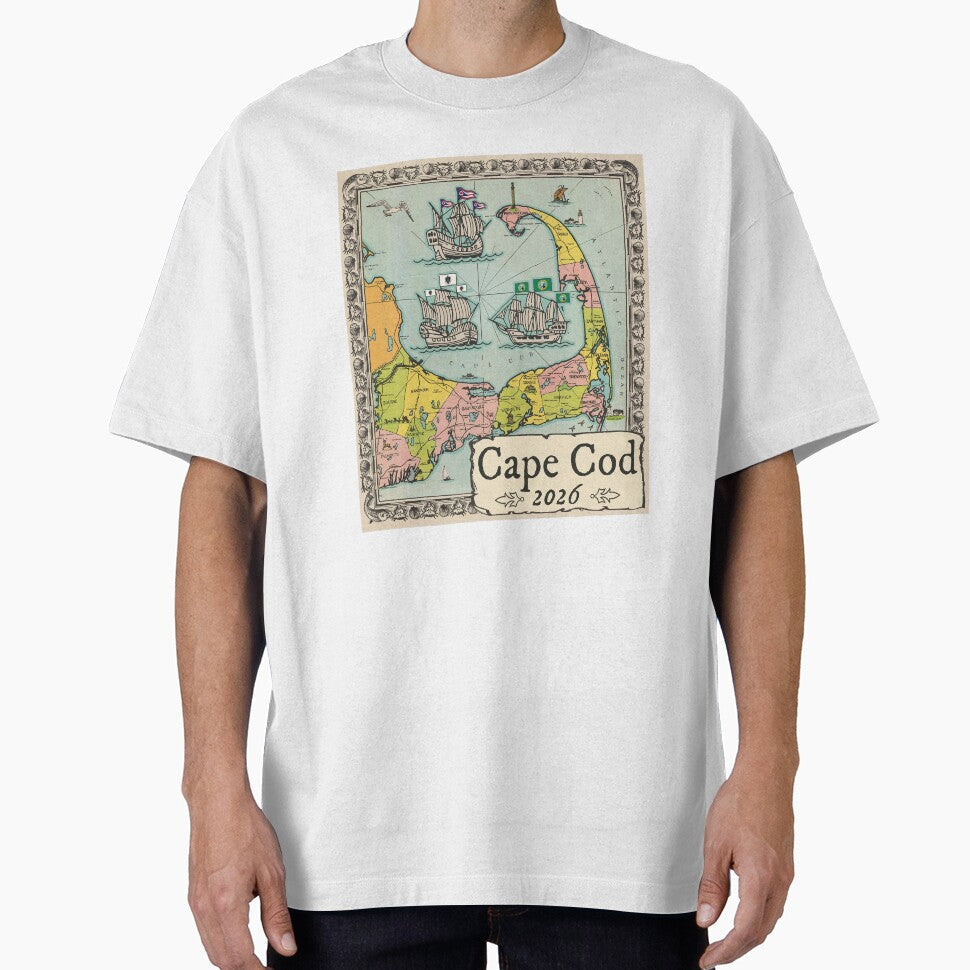Trav Cape Map 2026 by Mary Traverse Unisex , , , Long Sleeve Tee
