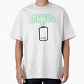 My Social Battery Is At 1% - Funny Introvert Neon Glow Design by KostekArtShop