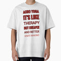 Acro Yoga It'S Like Therapy But Cheaper And Better Red Rhinestone by TheIconSmith