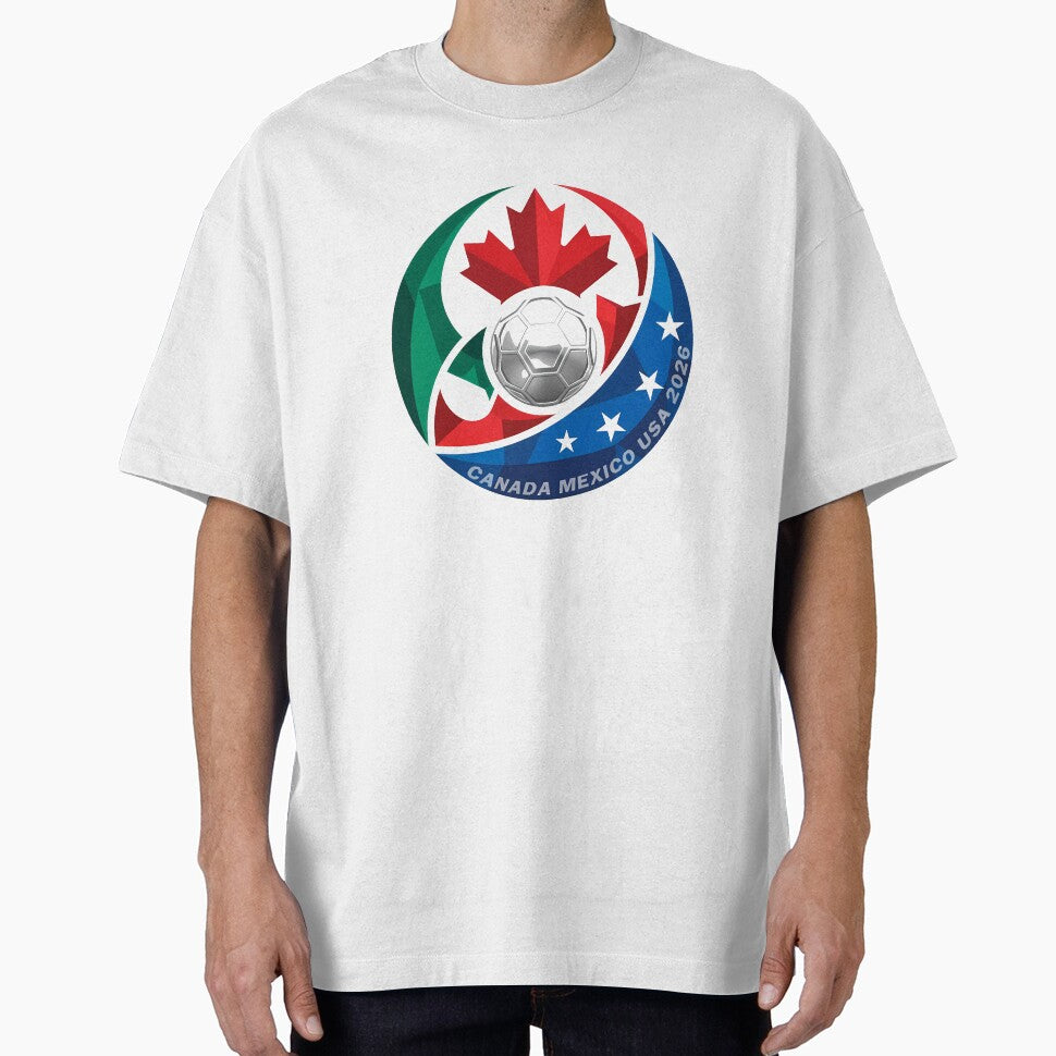 Canada Mexico USA 2026 Round Soccer Emblem Cup _83488590 by gidget-gadget Unisex , , , Long Sleeve Tee
