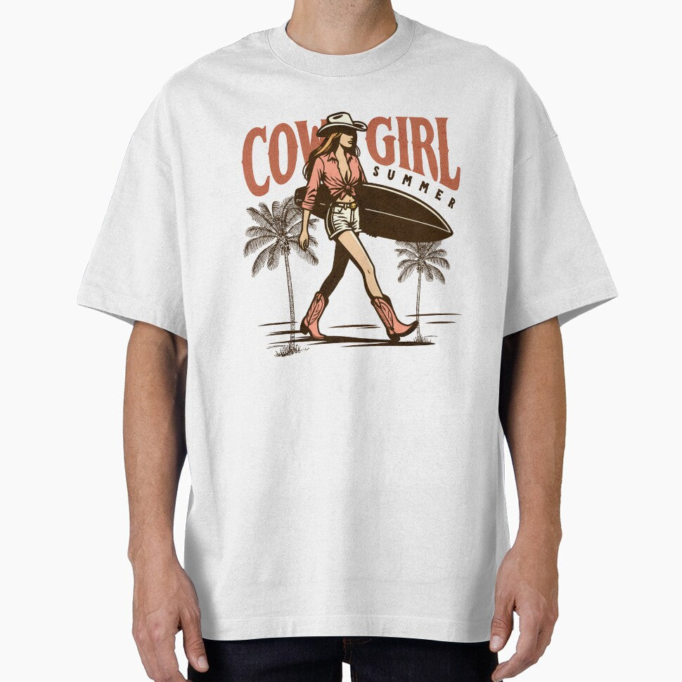 Cowgirl Summer – Retro Western Surfing Design by Aredbox