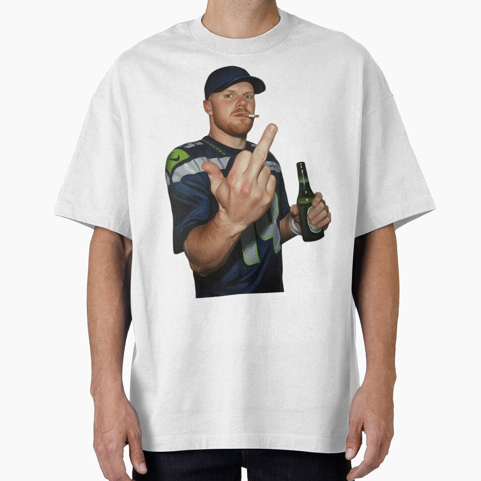 Meme Sam darnold Middle Finge bLACK 90s by J-Mindful
