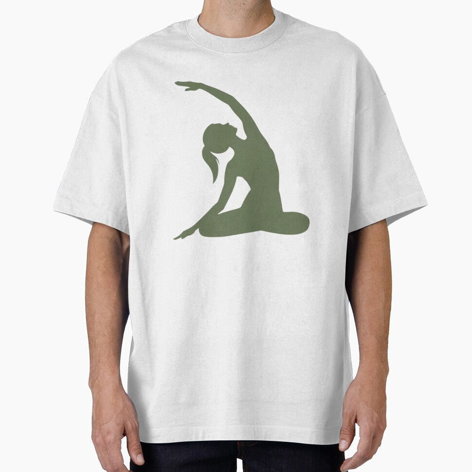 Gentle Yoga Side Stretch – Minimal Wellness Art by Amevvoo