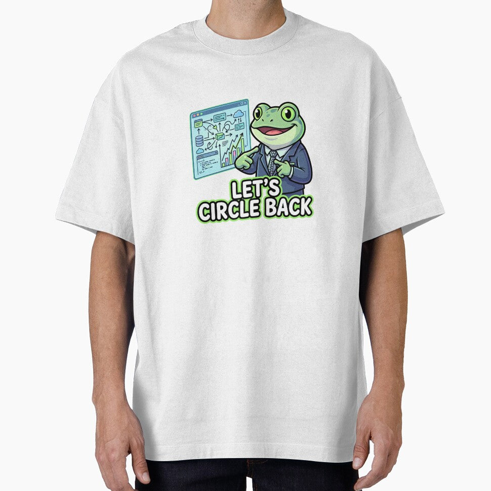 Let's Circle Back Corporate Humor Business Frog by Urben Loop