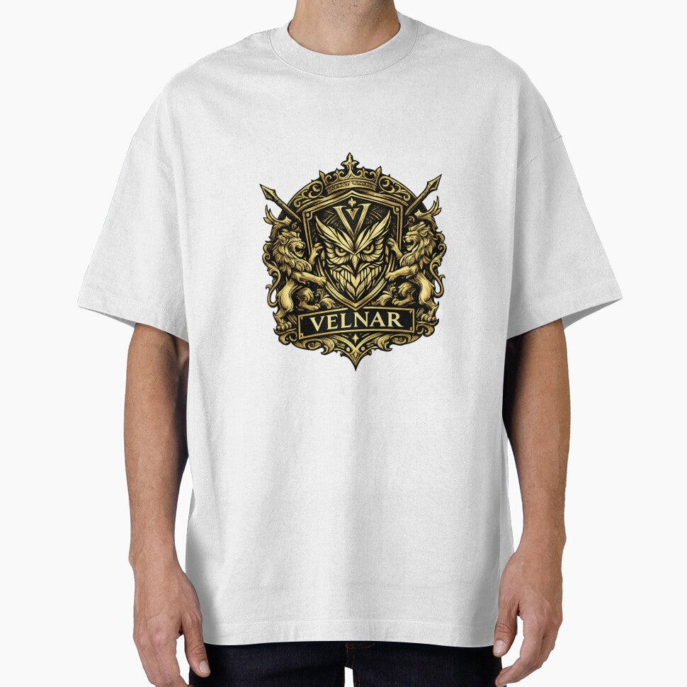 VELNAR Golden Owl Luxury Graphic Tee by Ikkipass Enterprises