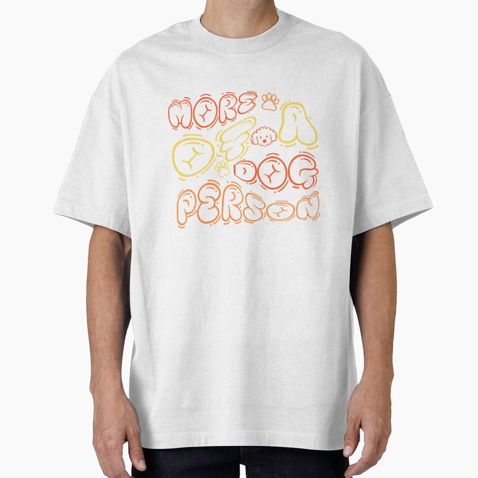 More of a Dog Person by Paw Print Tee