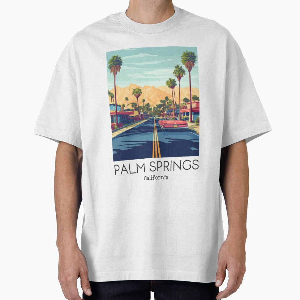A Vintage Travel Illustration of Palm Springs - California - United States by GoodOldVintage