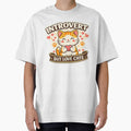 Introvert But Love Cats Cute Cat Lover Funny Cat Mom Design by BSSCREATIVES