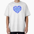 Y2k cow print heart (blue) by gross-girl99