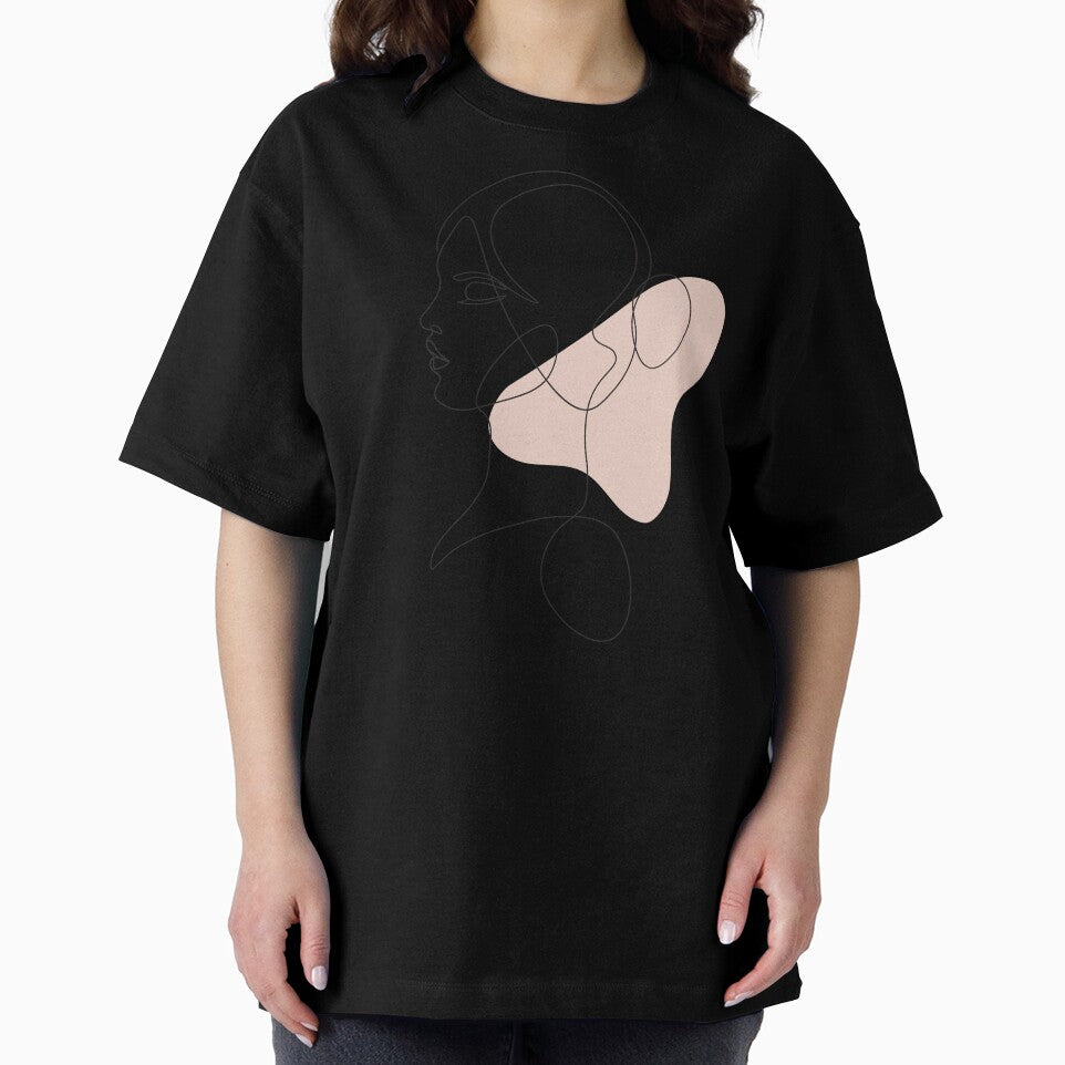 Minimalist Continuous Line Drawing and Soft Color Block by ZentroShop