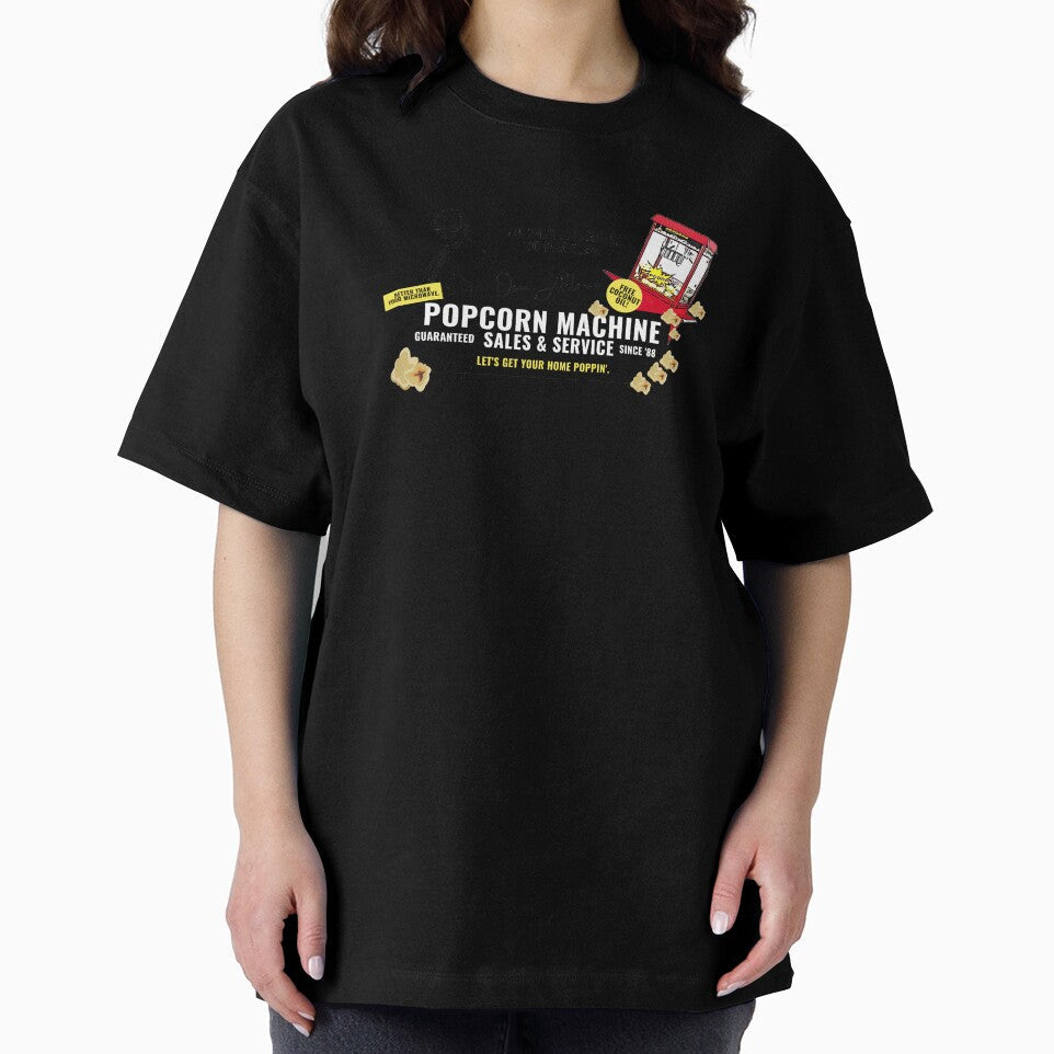 Oscar Allan's Popcorn Machine Sales by The Masked Designer Unisex , , , Long Sleeve Tee