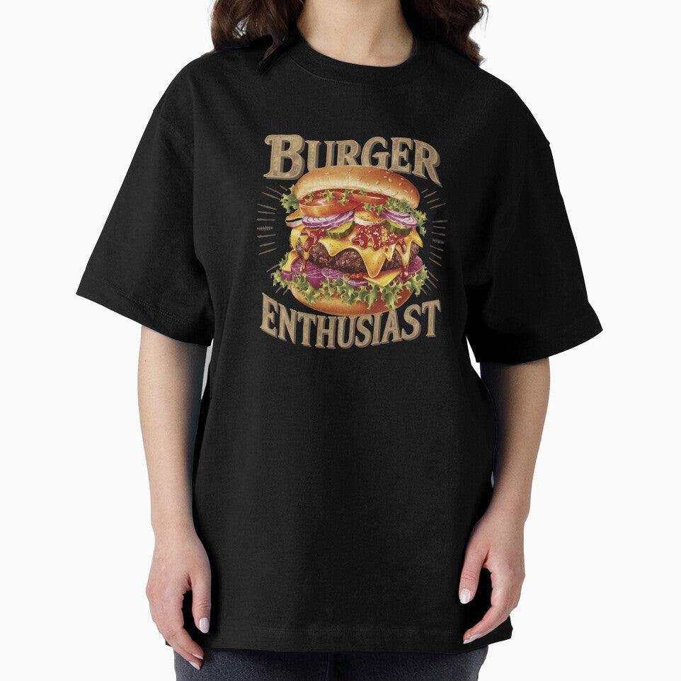 Burger Enthusiast Delicious Food Art by behnay Unisex , , , Long Sleeve Tee