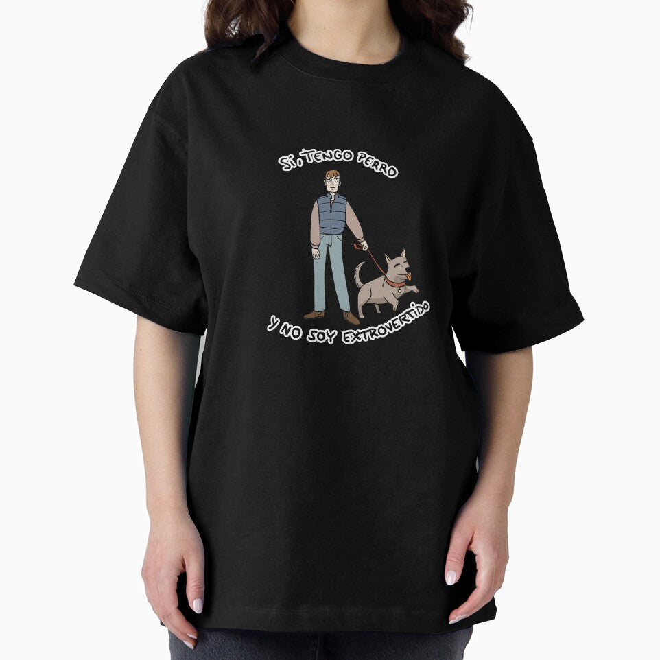 Introvert with dog by nayararosart Unisex , , , Long Sleeve Tee