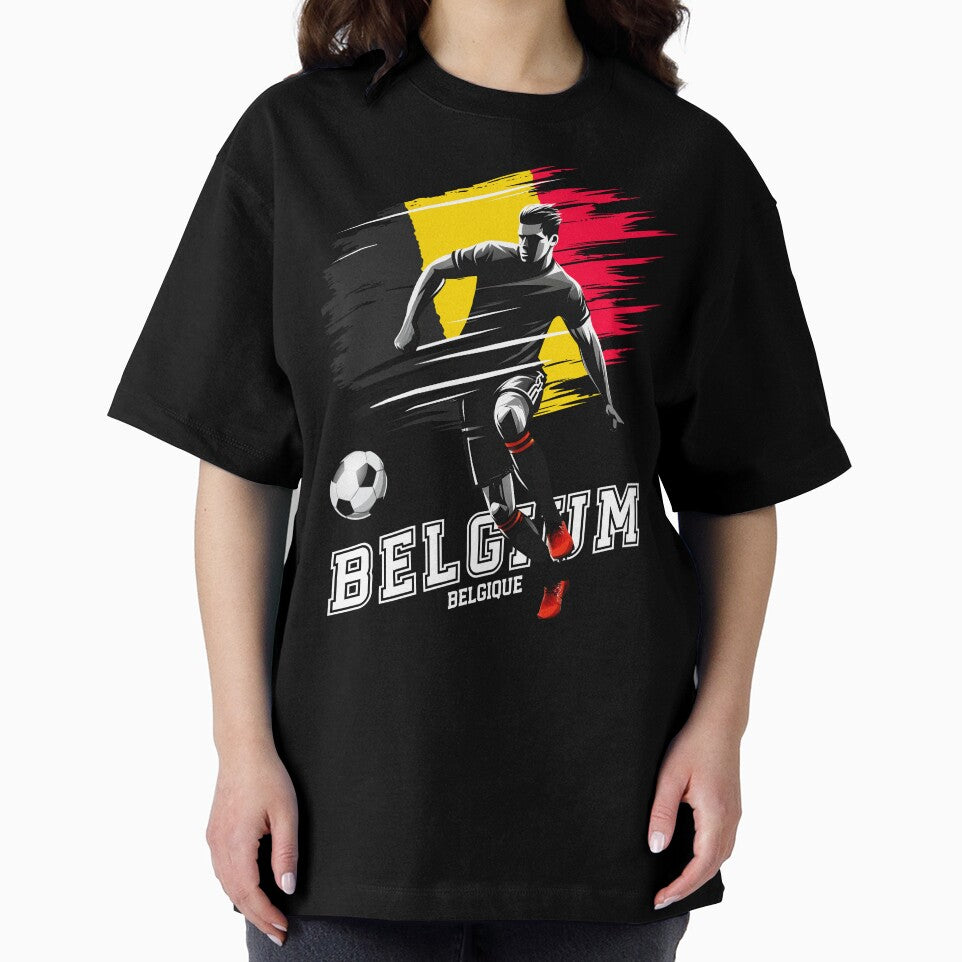 Fotball Soccer Belgium Belgique Belgian Flag Player Grunge by Infinitee8hirts