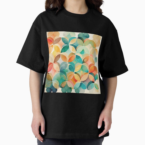 A Watercolor Painting of Overlapping Circles - Boho Chic Patterns by GVRDesign