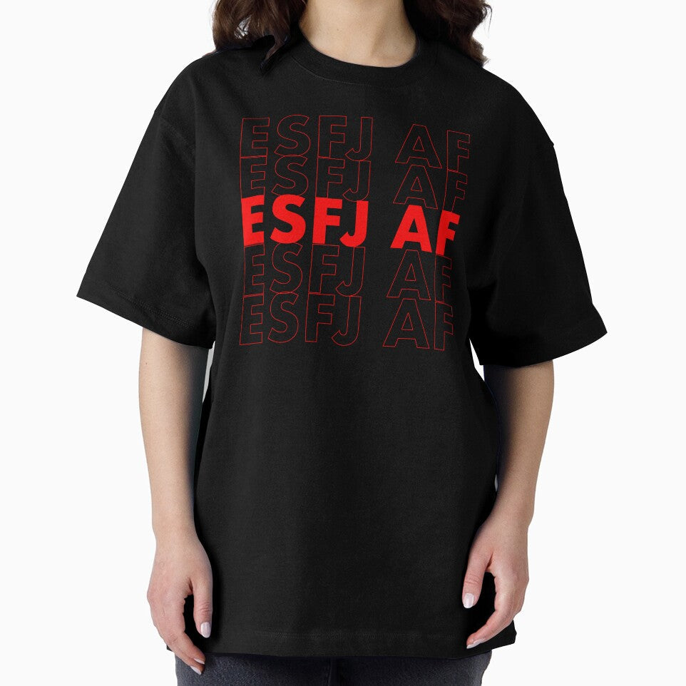 ESFJ AF Red Personality MBTI Funny Shirt by FanaticTee Unisex , , , Long Sleeve Tee