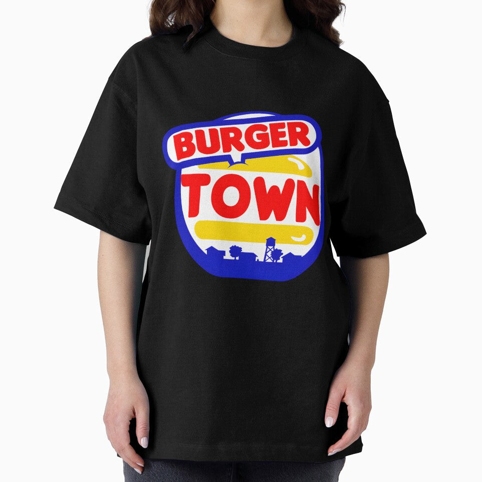 Burger Town by cmarazdv Unisex , , , Long Sleeve Tee
