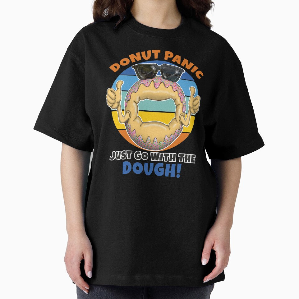 Donut Panic Funny Donut Lovers by Status71 Unisex , , , Long Sleeve Tee