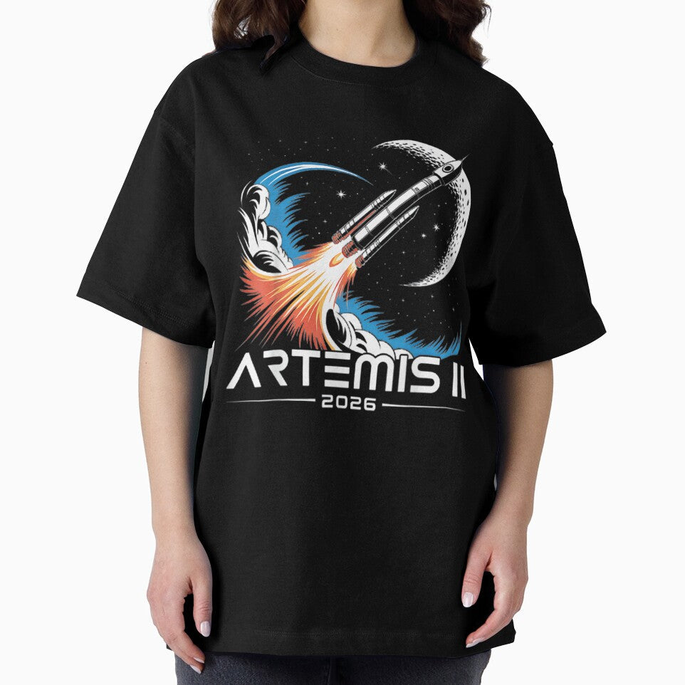 Artemis II Launch to The Moon 2026 by otaku.edwardj Unisex , , , Long Sleeve Tee