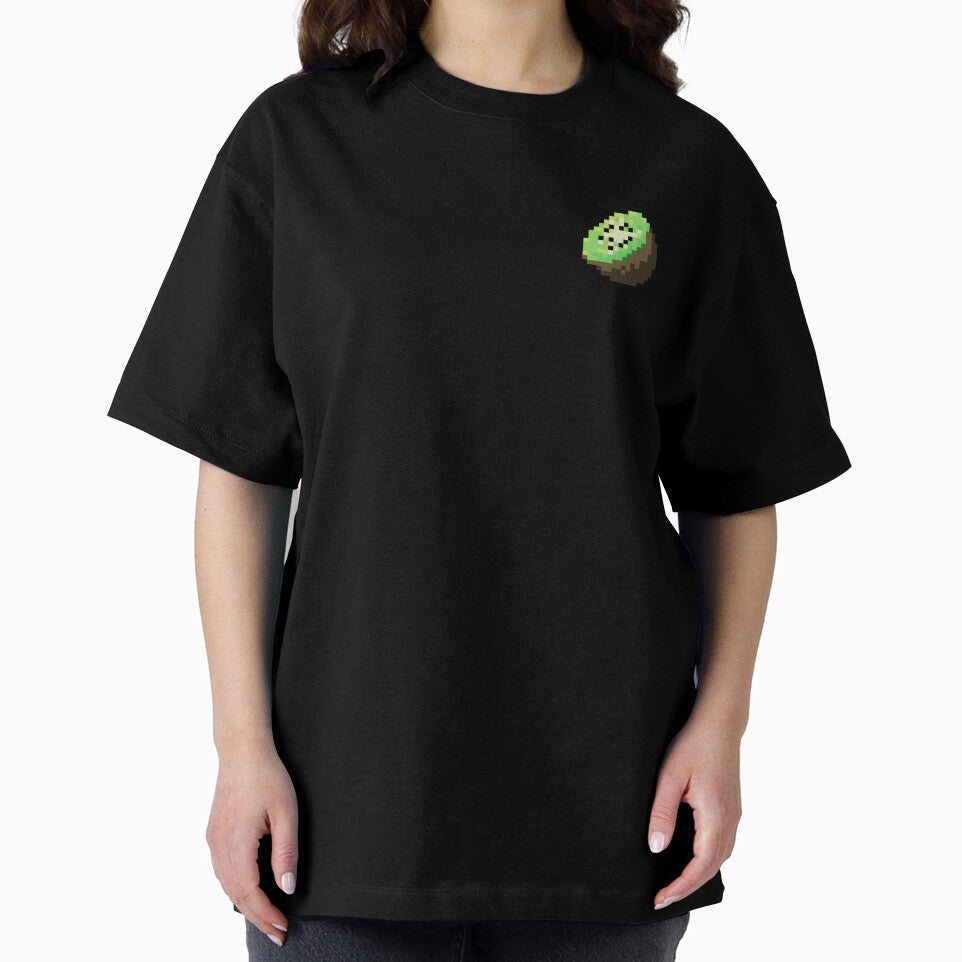 Pixel Kiwi Slice - pixel food art by LittleFoodShop Unisex , , , Long Sleeve Tee