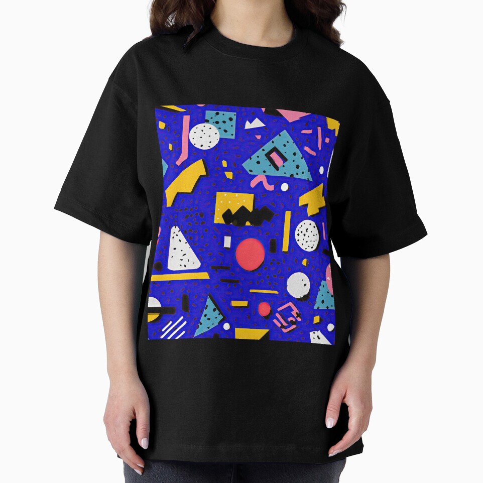 80s and 90s Retro Pop Pattern by AeonAcademy Unisex , , , Long Sleeve Tee
