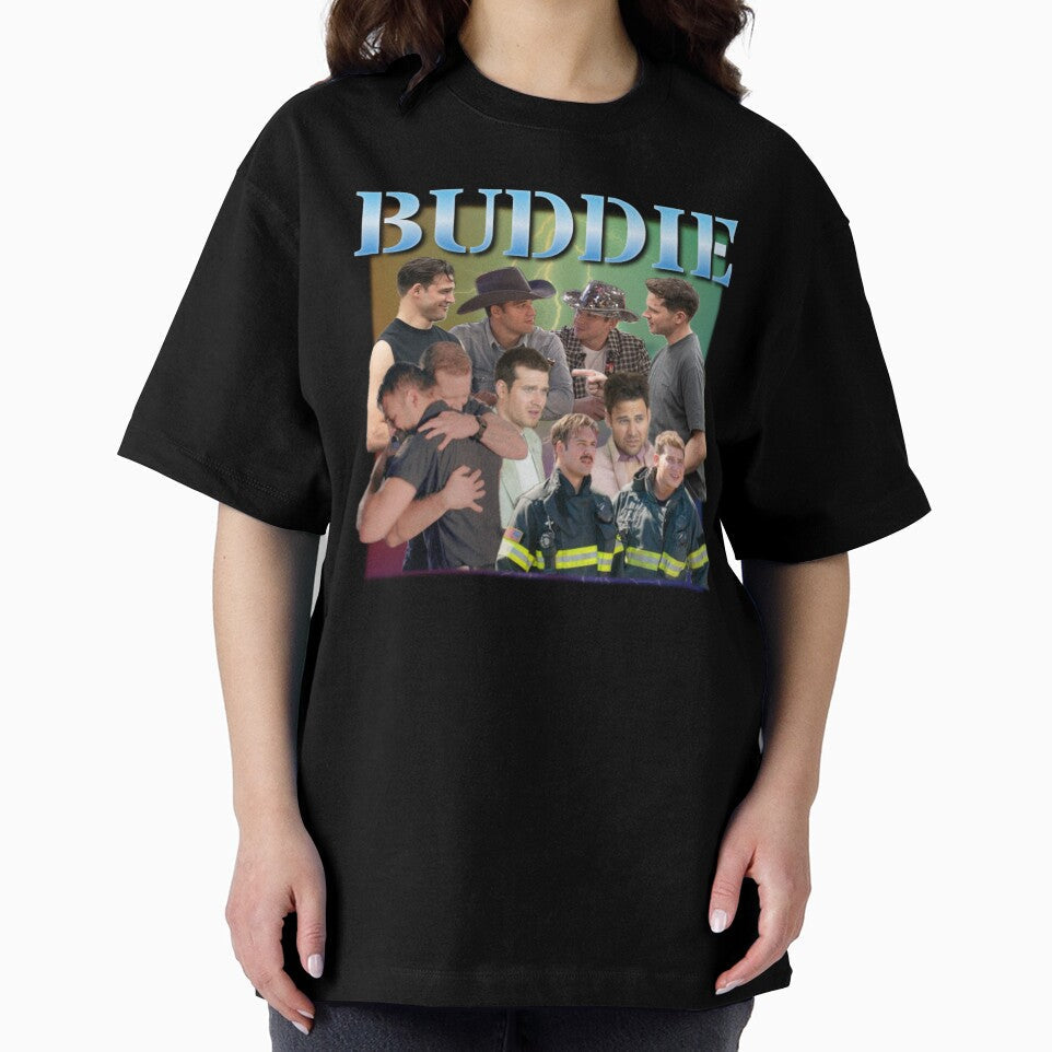 Vintage 90s Graphic Design Buddie by carrie-does-art Unisex , , , Long Sleeve Tee