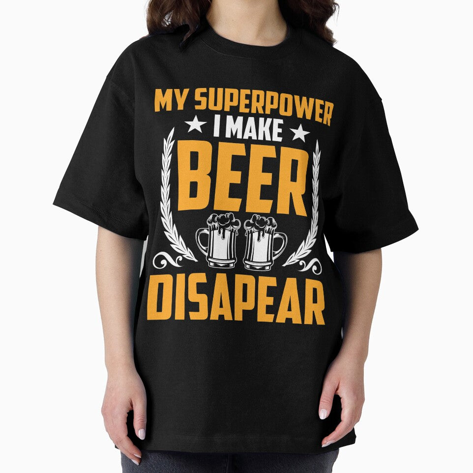 My Superpower I make Beer disapear by mmos Unisex , , , Long Sleeve Tee