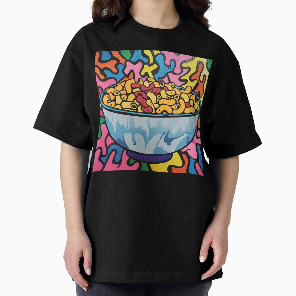 Macaroni Pasta Pop Art 3 by AstroRisq Unisex , , , Long Sleeve Tee