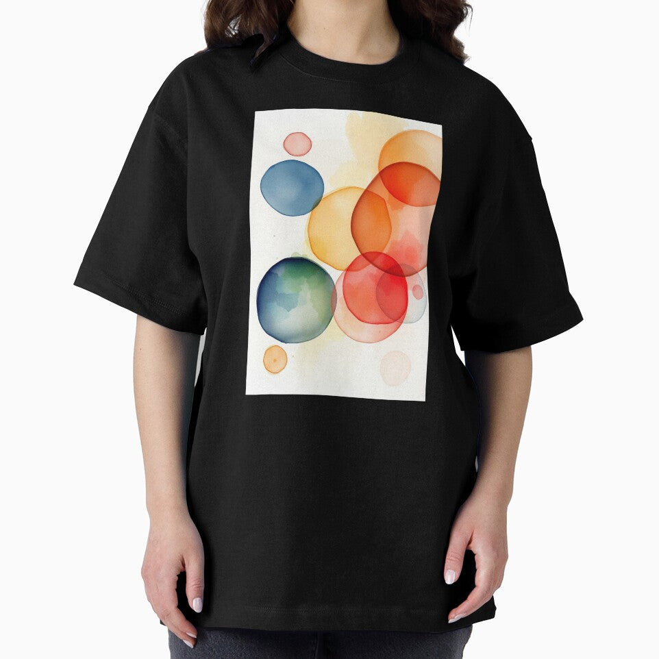 Colorful Overlapping Circles In Watercolor by ChrisButler