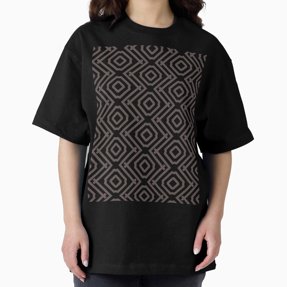 Black and Dark Brown Vertical Stripe Diamond Pattern Pairs DE 2022 Popular Color Nomad DET697 by ColorOfTheYears