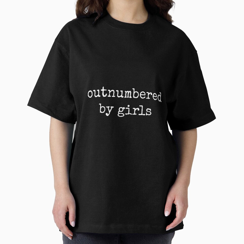 Outnumbered by Girls Funny Parenting Father's Day Dad Long Sleeve by mjohnson9 Unisex , , , Long Sleeve Tee