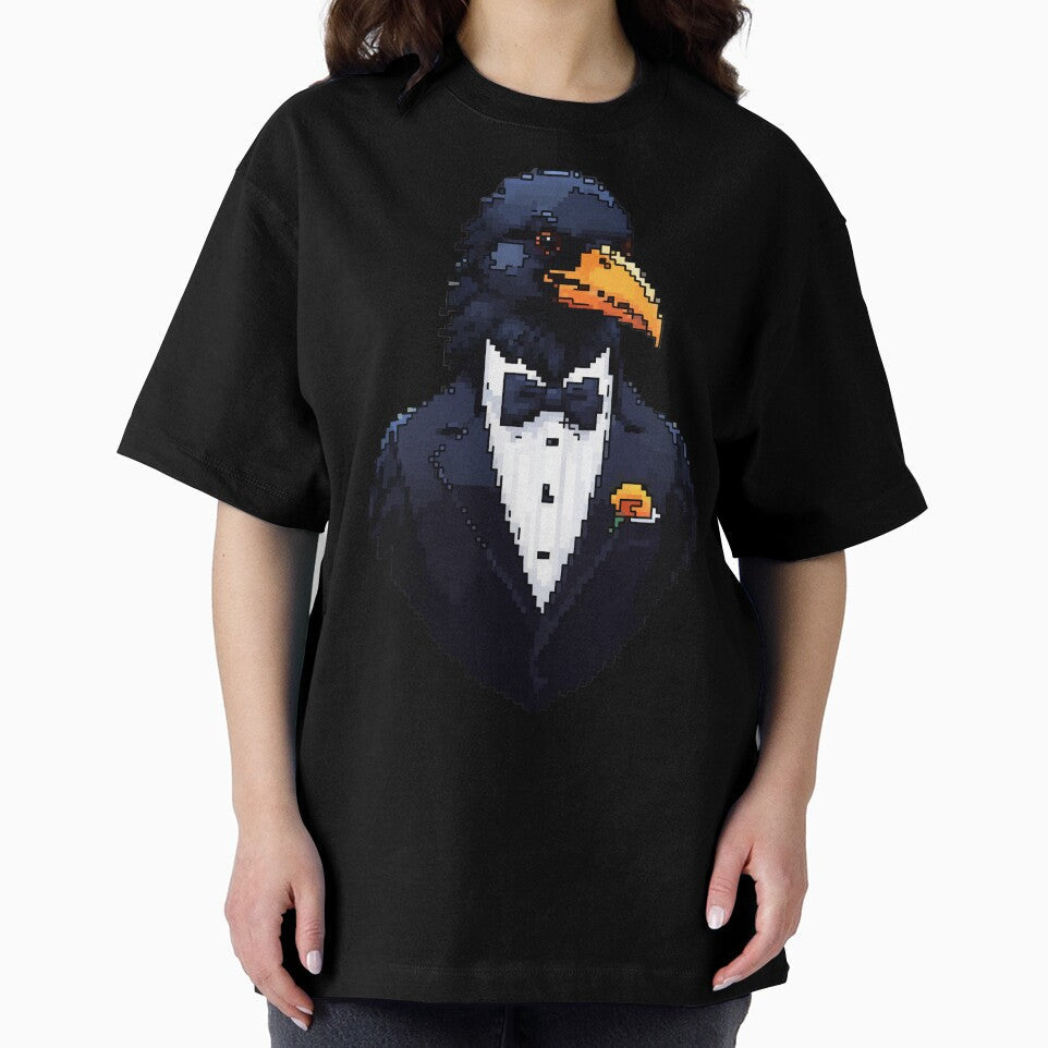 Pixel Crow Mystique by NaturePixel Unisex , , , Long Sleeve Tee