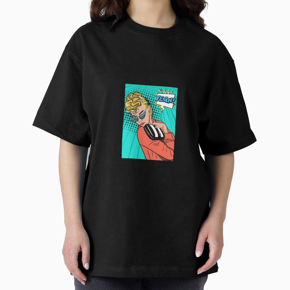 Yeah! Pleasant Pop Art by DEDDANGART Unisex , , , Long Sleeve Tee