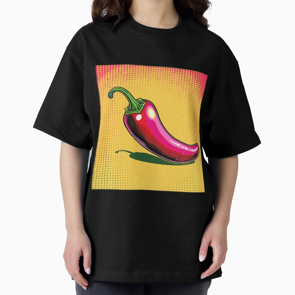 Chilli Pop Art 3 by AstroRisq Unisex , , , Long Sleeve Tee