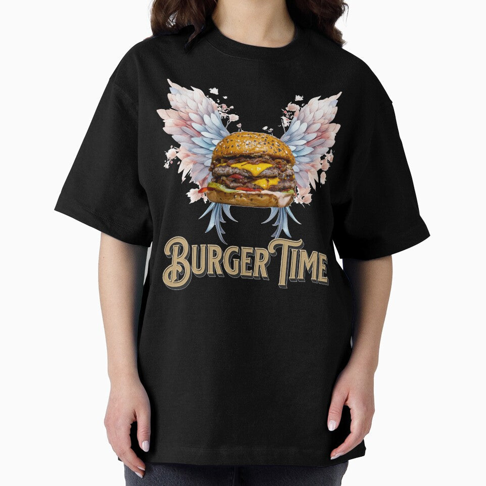 Flaying Burger time by dudart-shop Unisex , , , Long Sleeve Tee