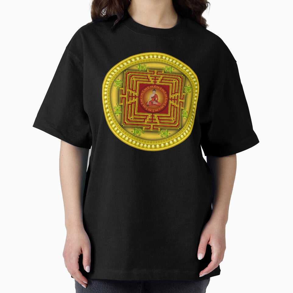 Beautiful Buddha secret geomertical yantra for peace , good health and prosperity. by aruvanita