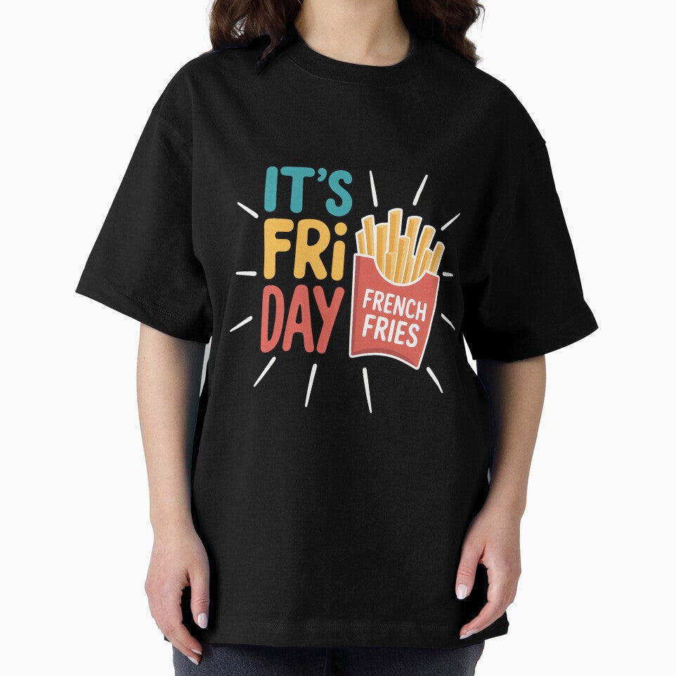 It's Fry Day French Fries Fast Food Fan by SapfireStuArt Unisex , , , Long Sleeve Tee