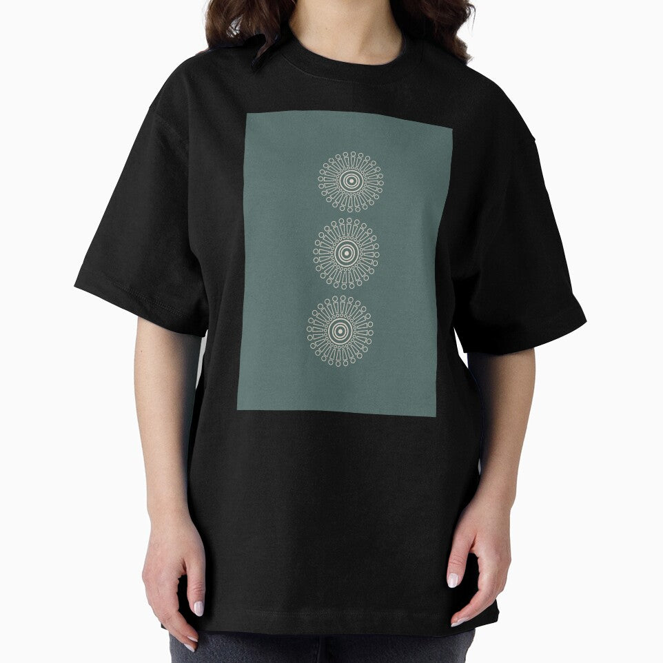 Simple Circle, Abstract Aztec Inspired Art by technicolorable_art